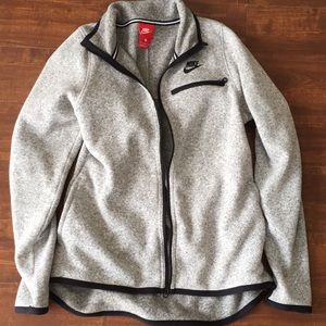NIKE heathered zip up jacket size medium